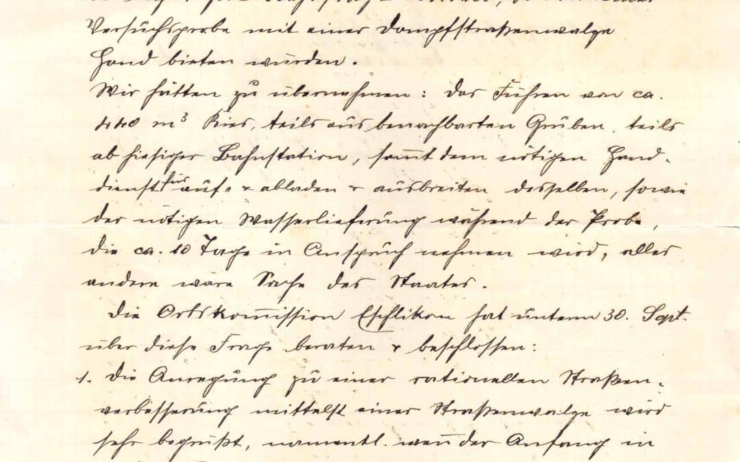 1905 Brief Ortsgemeinde Eschlikon an den Kanton Thurgau